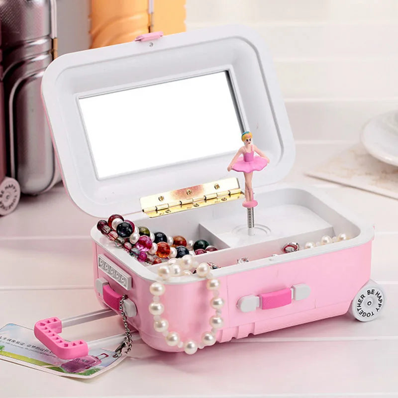 Musical Suitcase Jewelry Box